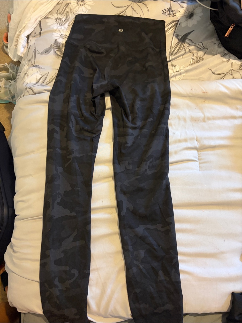 lululemon athletica women Black Camo Leggings
